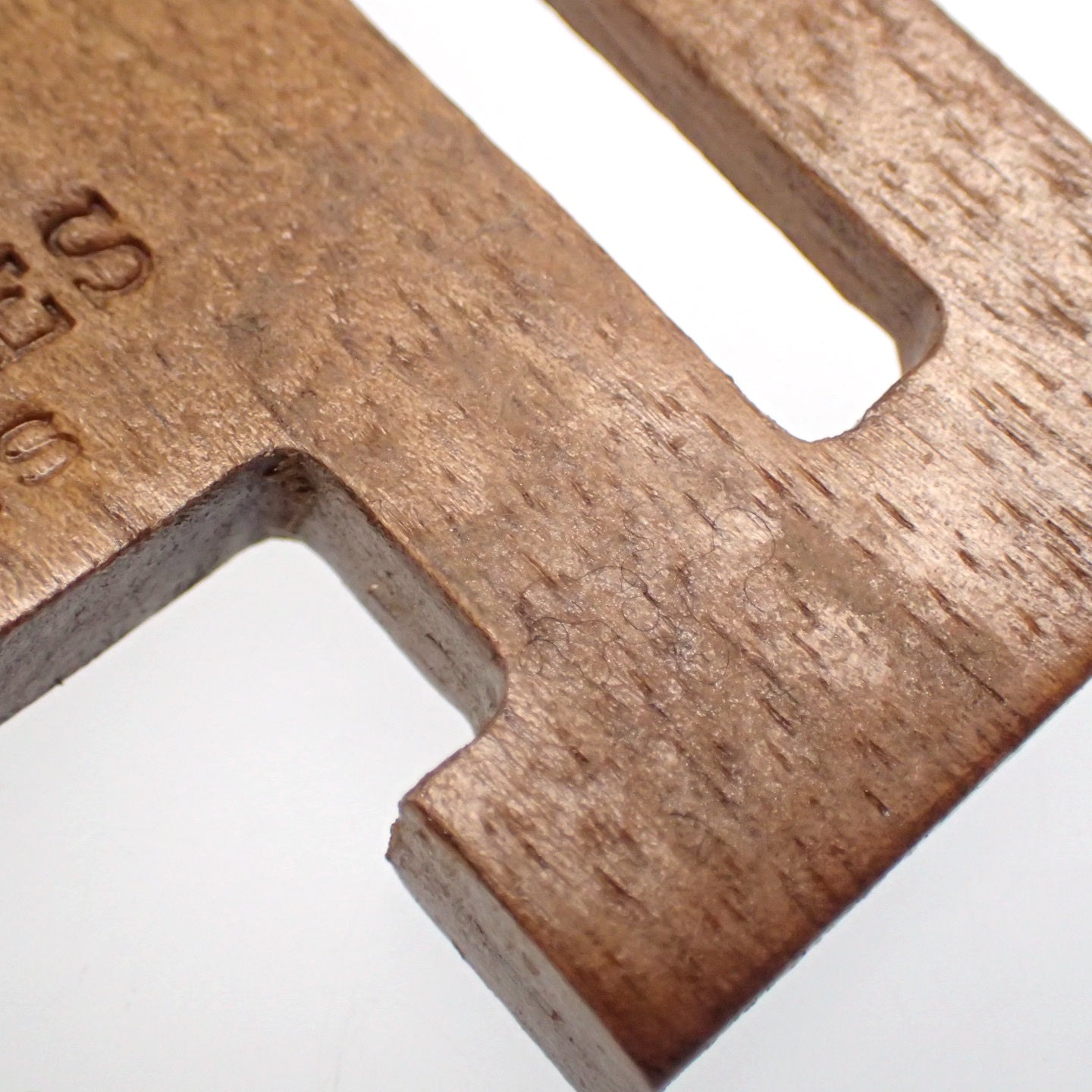 エルメス ウッドスカーフ バックル Hロゴ 茶 HERMES【AFI13】【中古】