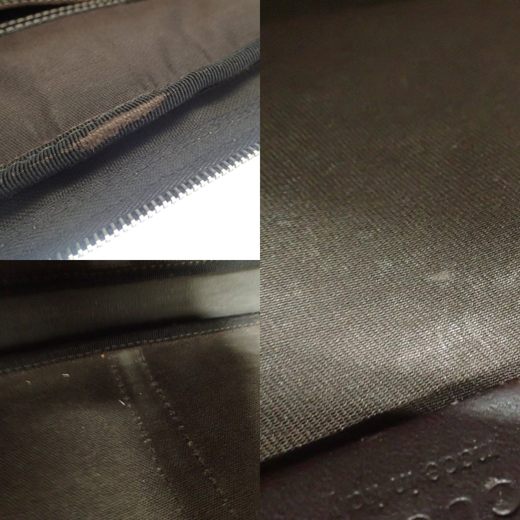 中古◆グッチ GGスプリーム ブリーフケース ビジネスバッグ 201480 ブラウン系 GUCCI【AFE12】