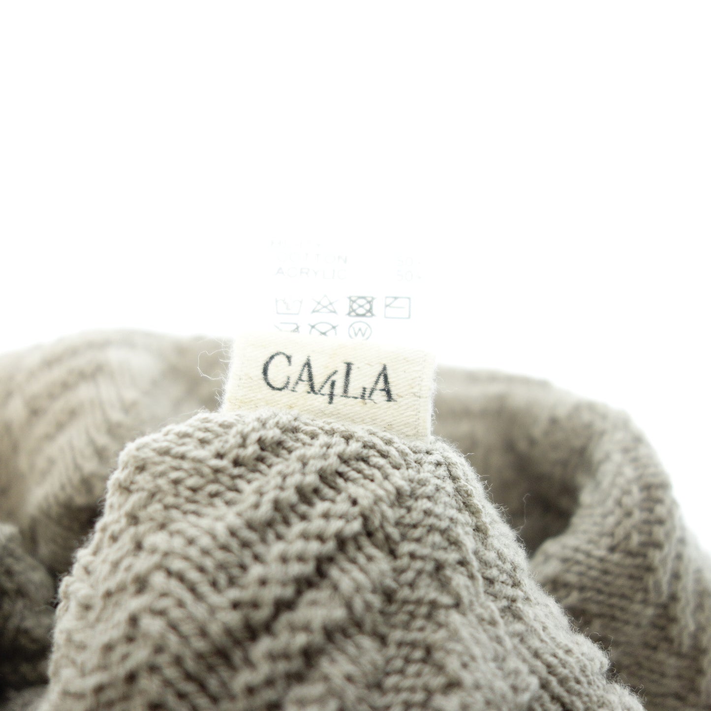 カシラ ニットキャップ ベージュ CA4LA【AFI22】【中古】