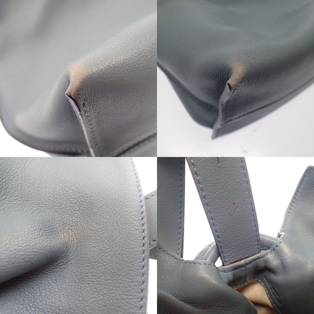 美品◆ロエベ ショルダーバッグ ナッパレザー フラメンコ アナグラム LOEWE【AFE9】