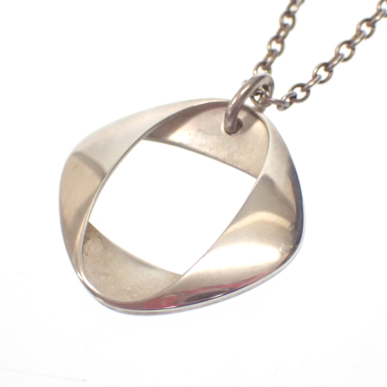 ジョージジェンセン ネックレス ツイスト SV925 シルバー 箱 Georg Jensen【AFI15】【中古】