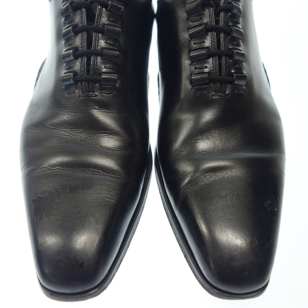 美品◆マグナーニ ホールカットシューズ 17710 オパンケ製法 レザー メンズ 38 ブラック MAGNANNI【AFD9】