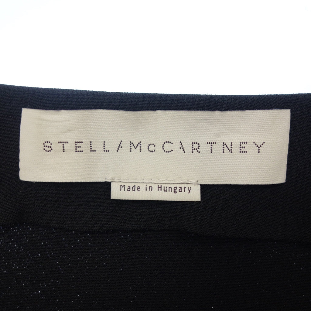 美品◆ステラマッカートニー 長袖シャツ ハーフジップ レーヨン ブラック レディース サイズ38 STEELA McCARTNEY【AFB35】