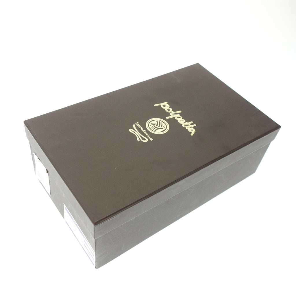 美品◆ポルペッタ ベルジャンシューズ PASSO スエード メンズ 39 ブラウン POLPETTA PASSO【AFD1】