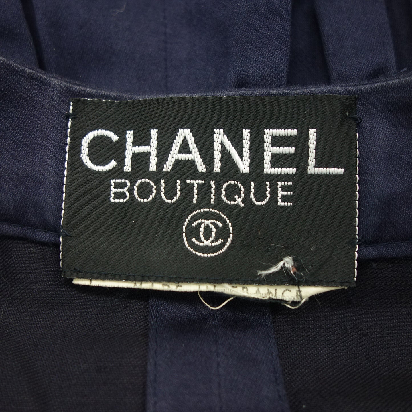 シャネル ワンピース 金ボタン レディース ネイビー CHANEL【AFB1】【中古】