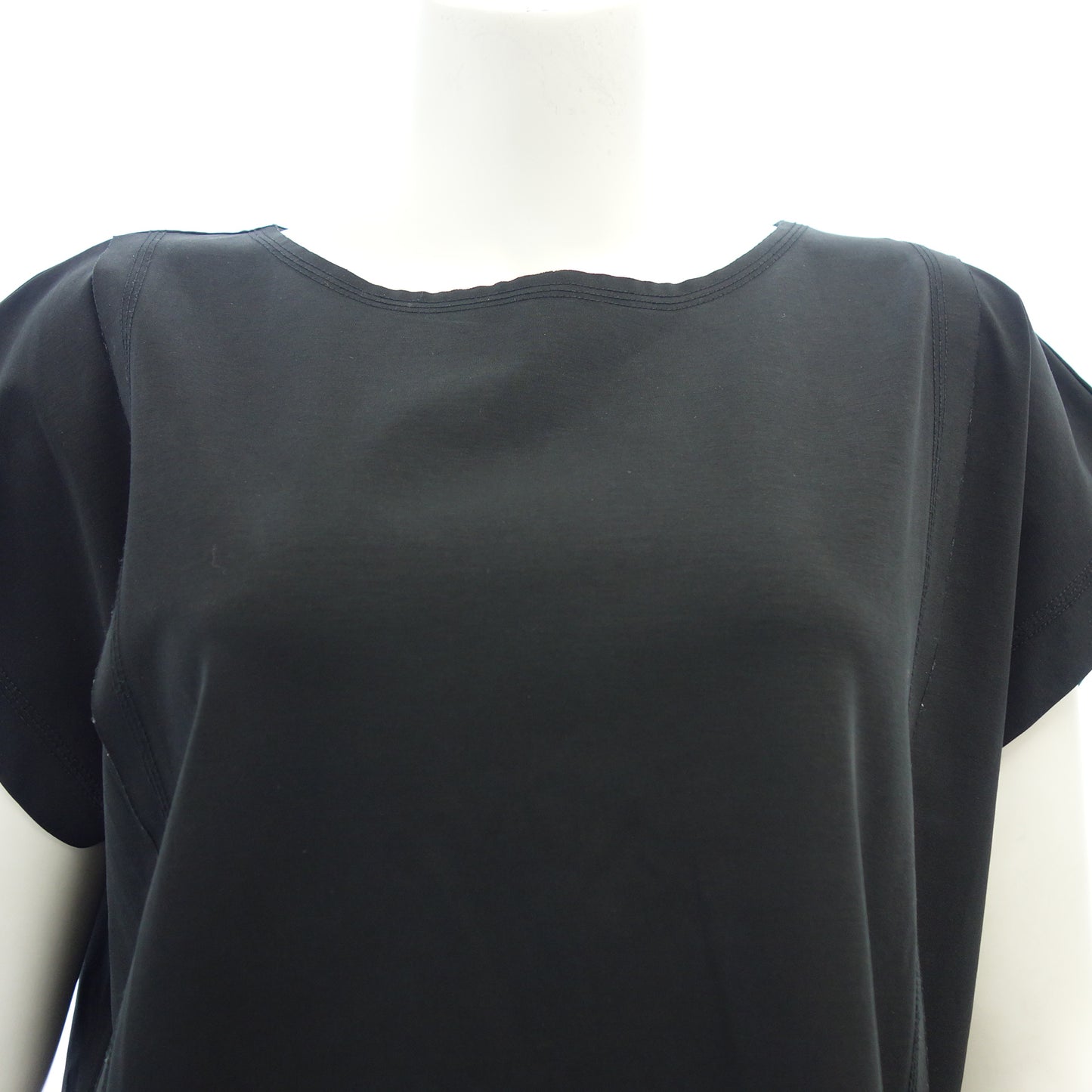 中古◆イッセイミヤケ ワンピース ストレッチ IM92JH502 レディース ブラック系 サイズ2 ISSEY MIYAKE【AFB27】