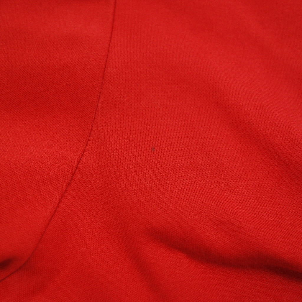 美品◆エルメス ロングTシャツ 胸ロゴ レディース M レッド HERMES【AFB11】