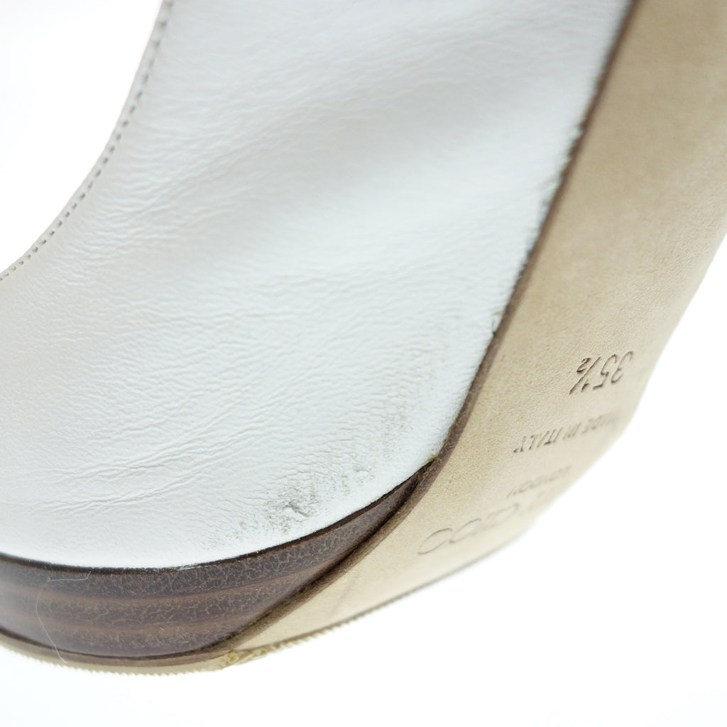 中古◆ジミーチュウ ストラップ ヒールサンダル レディース 35.5 白 JIMMY CHOO【AFC49】