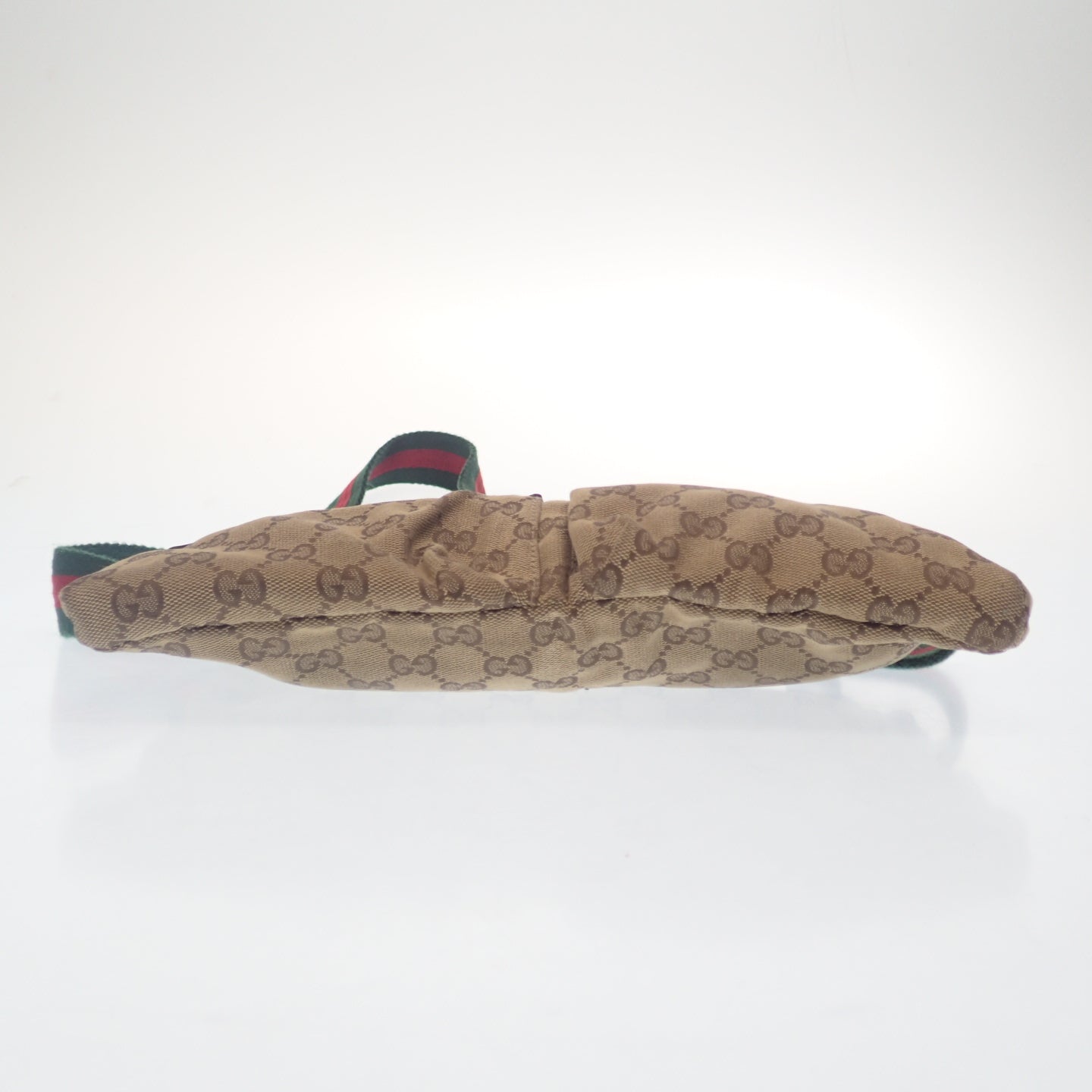 中古◆グッチ ウエストポーチ シェリーライン 28566 4276 GGキャンバス ブラウン系 GUCCI【AFE12】