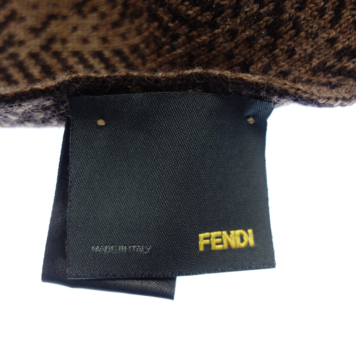 フェンディ マフラー ウール100% ブラウン FENDI【AFI22】【中古】