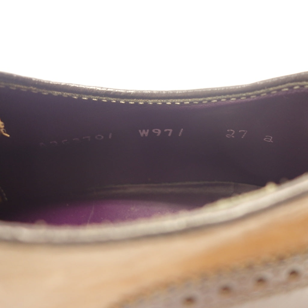 美品◆リーガルトーキョー レザーシューズ W971 Uチップ メンズ ブラウン系 サイズ27 REGAL TOKYO【AFD13】