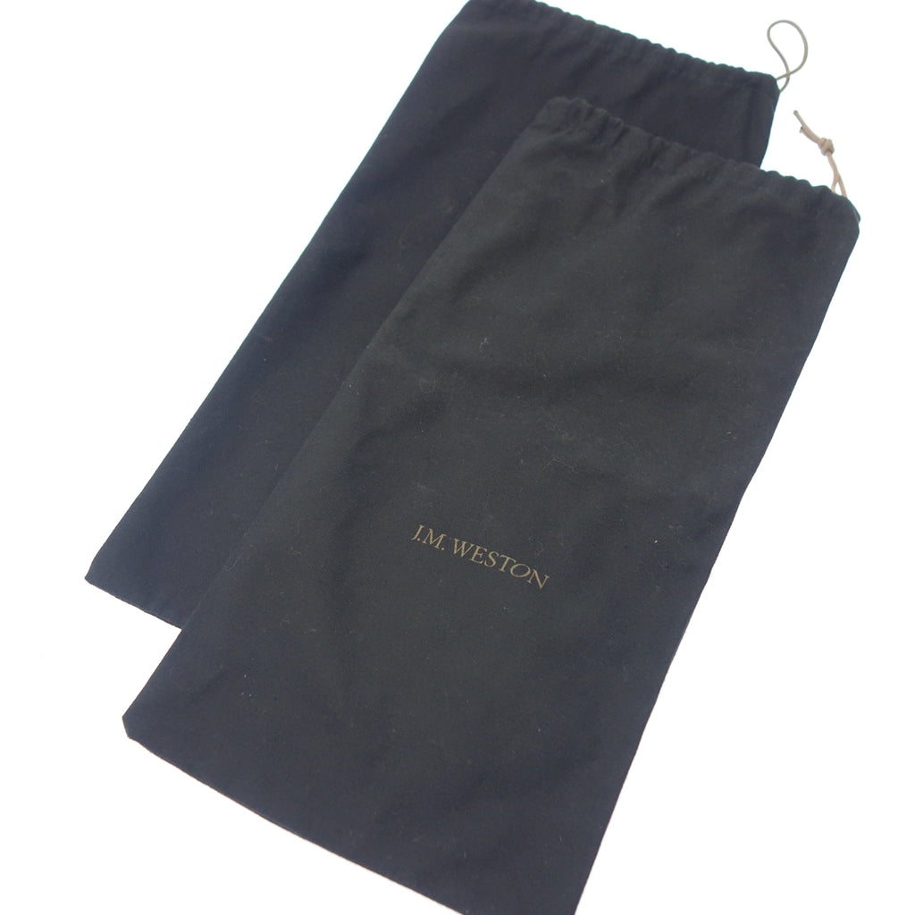 美品◆ジェイエムウエストン ゴルフ レザーシューズ 641 スエードコンビ ブラック サイズ8D J.M.WESTON【LA】