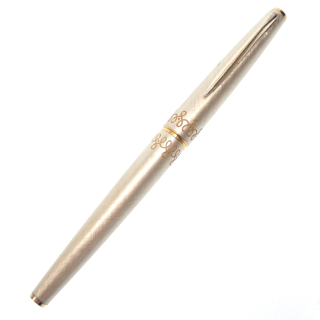 中古◆パイロット 万年筆 ペン先18K750 唐草模様 白系 PILOT【AFI12】