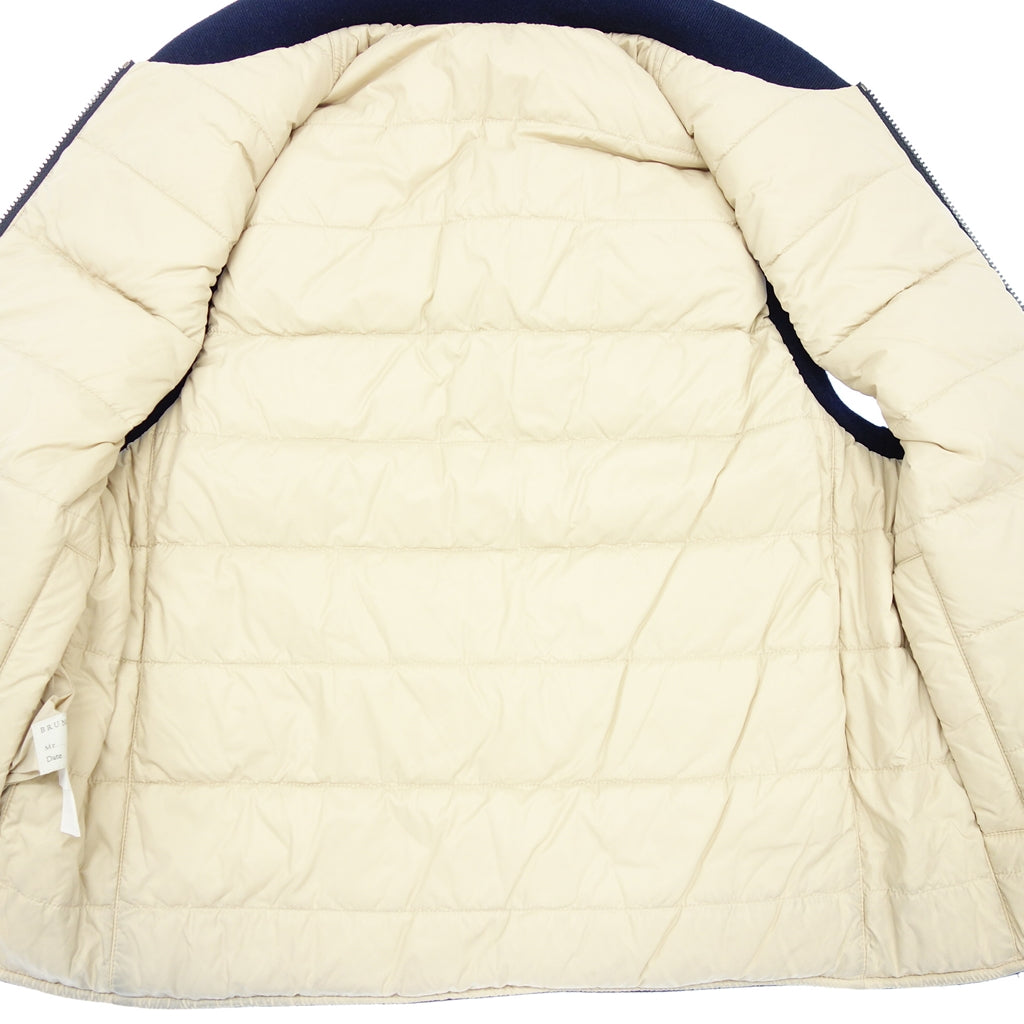 中古◆ブルネロクチネリ ダウンベスト カシミア メンズ サイズ46 ネイビー系 BRUNELLO CUCINELLI【AFA18】