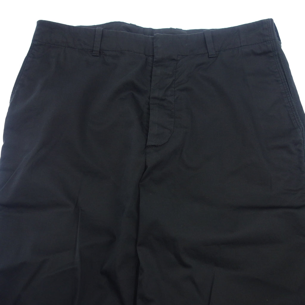 中古◆ジルサンダー コットン パンツ ボタンフライ メンズ ブラック サイズ48 JIL SANDER【AFB13】