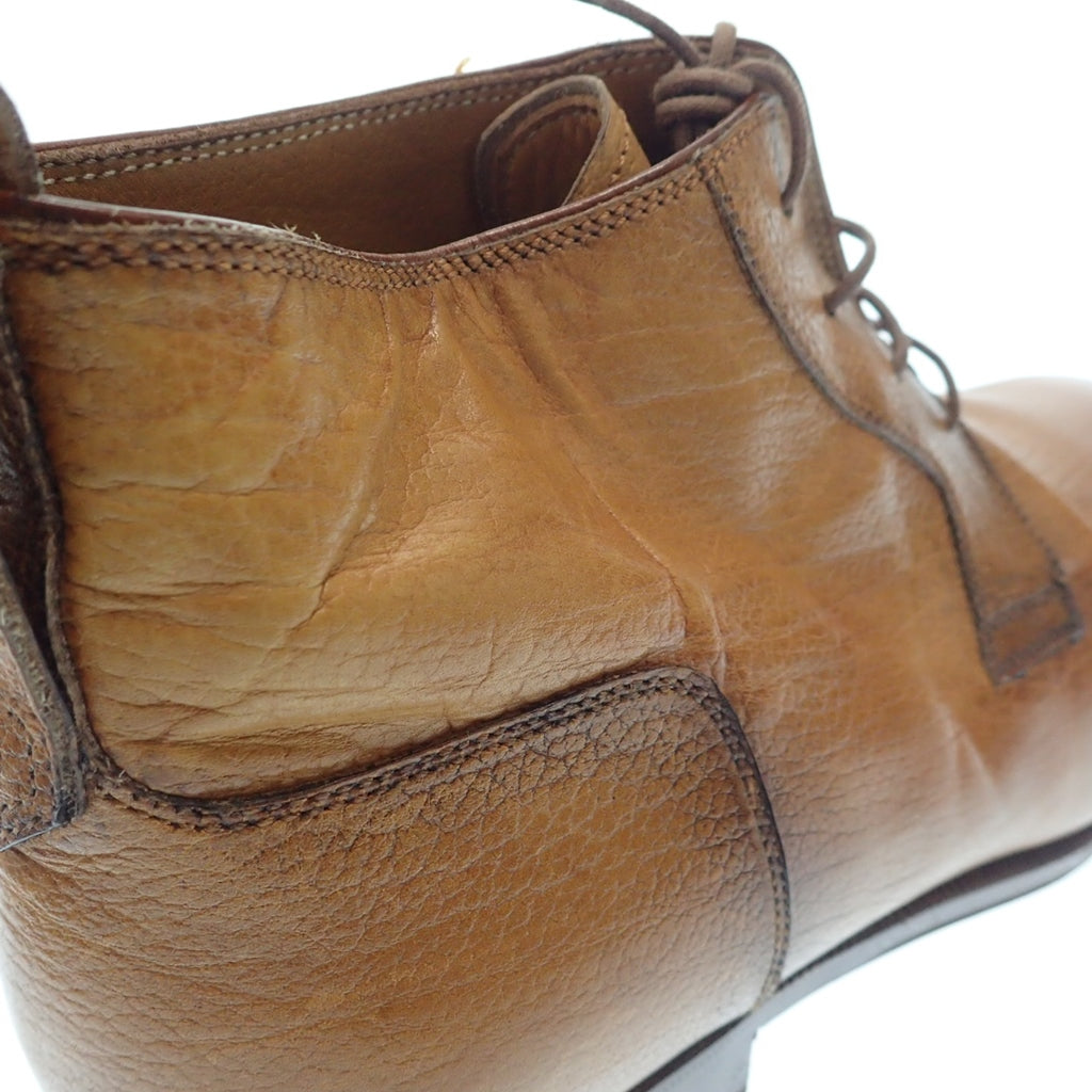 中古◆ベルルッティ ハイカット レザーシューズ 6ハーフ 1586 445 メンズ 6 1/2 ブラウン Berluti【AFC19】