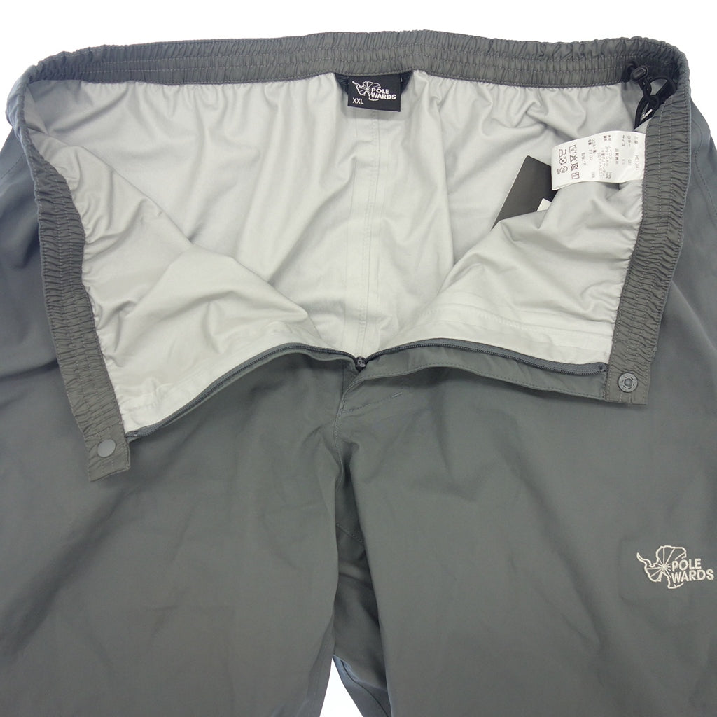 新品同様◆ポールワーズ レインパンツ ストレッチ PW27JD33 グレー メンズ サイズXXL DUALFORCE EXTREME STRETCH PANT POLEWARDS【AFB35】
