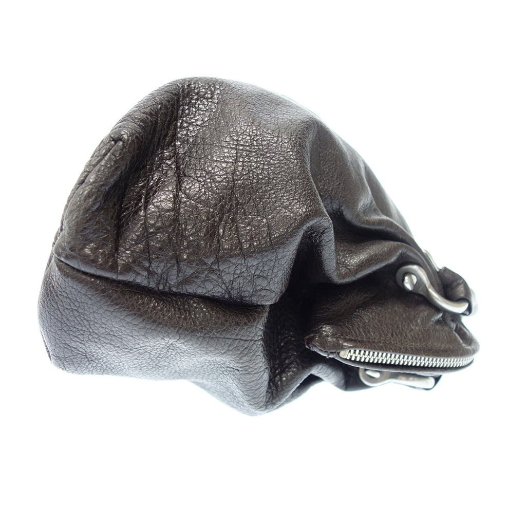 中古◆イッセイミヤケ ハンドバッグ ブラウン ISSEY MIYAKE【AFE6】