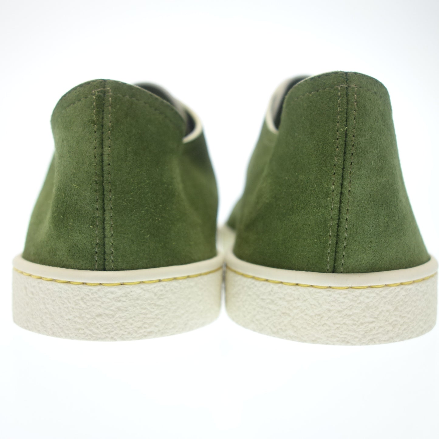 ジョンロブ レザースニーカー スエード LEVAH メンズ 8.5 緑 JOHN LOBB【AFD2】【中古】