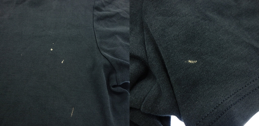 中古◆プラダスポーツ 長袖ポロシャツ Tシャツ 2枚セット ロゴ メンズ ブラック サイズM PRADA SPORTS【AFB15】