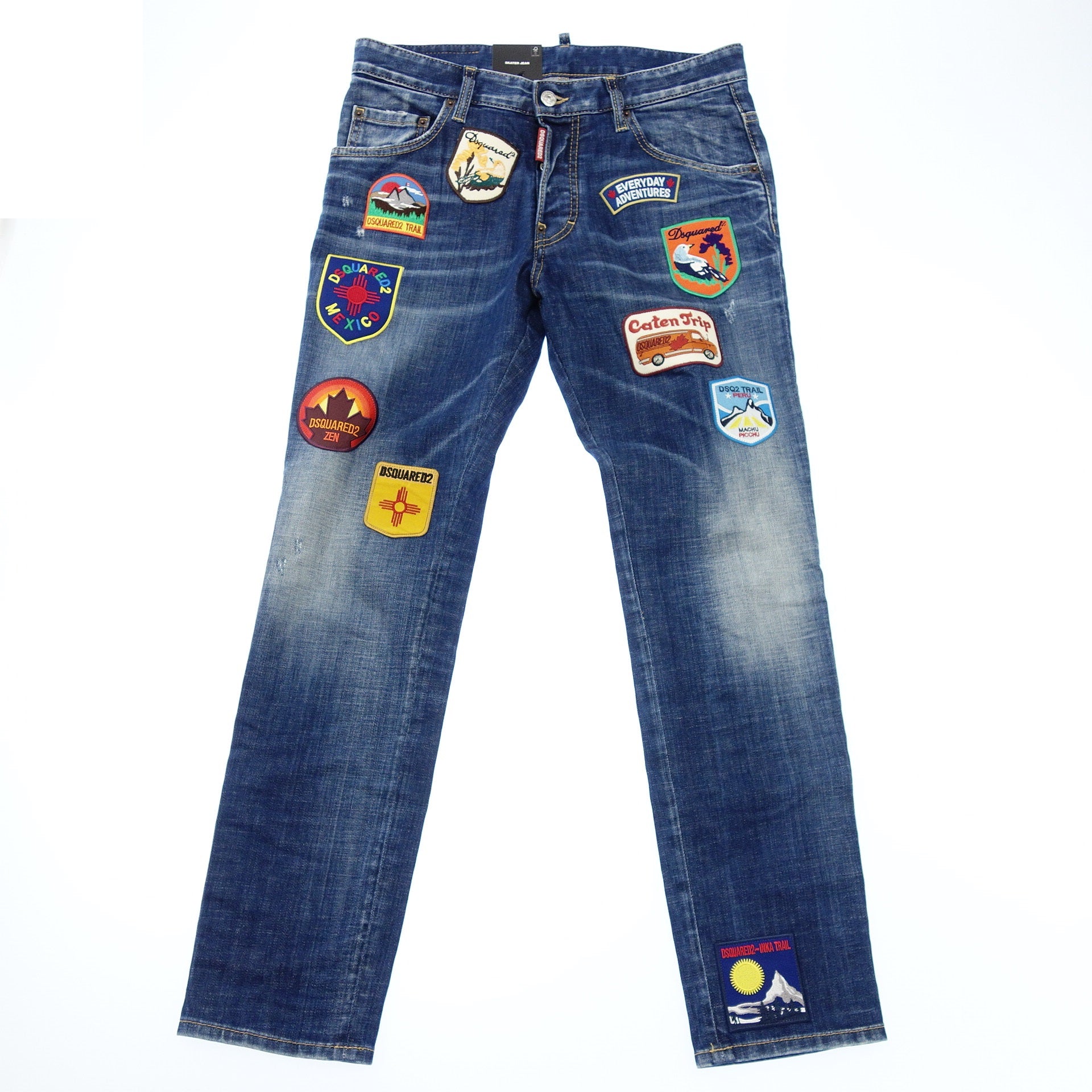 ディースクエアード デニムパンツ ワッペン 22AW Skater Jean