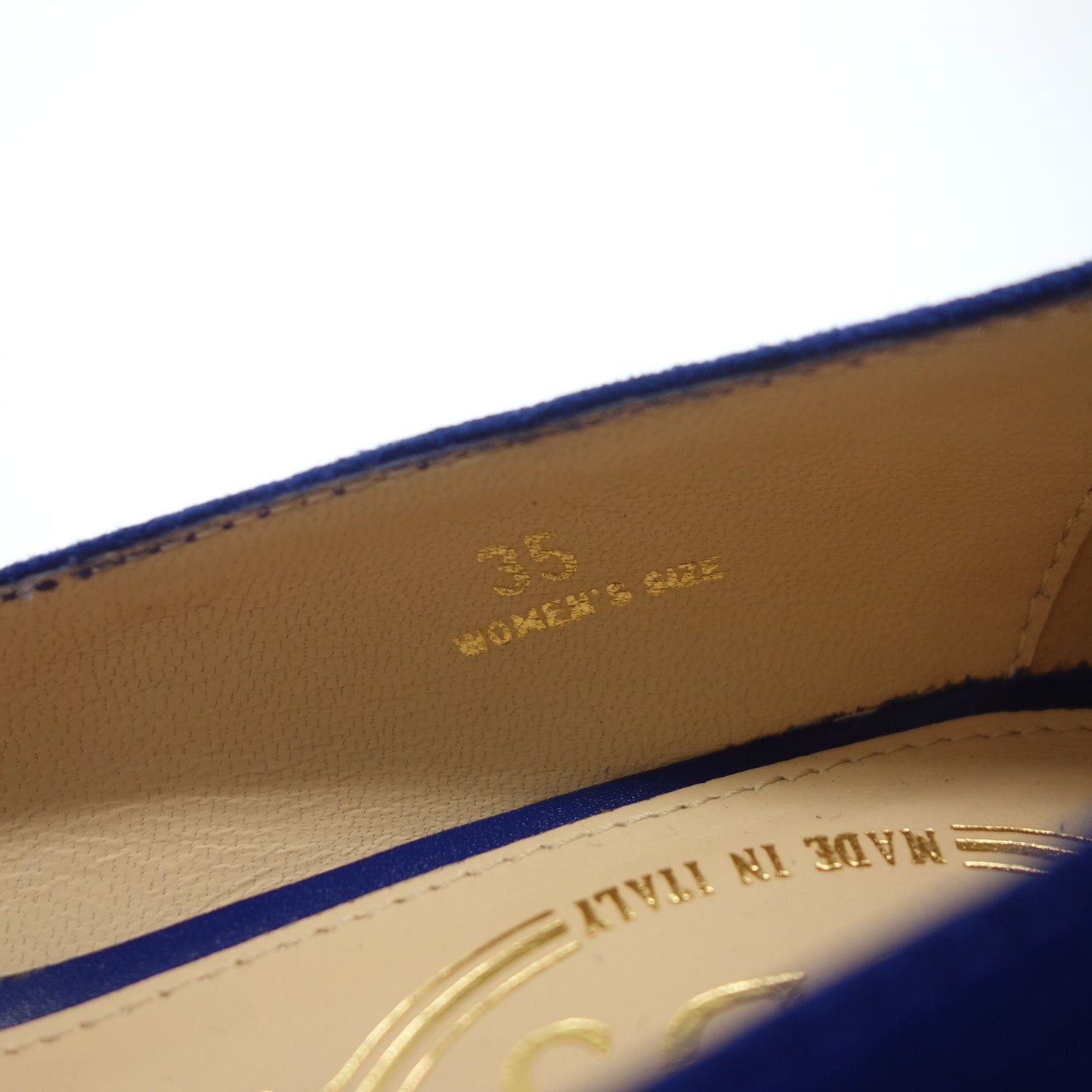 トッズ レザーパンプス スエードレザー レディース 35 青 TOD’S【AFD5】【中古】