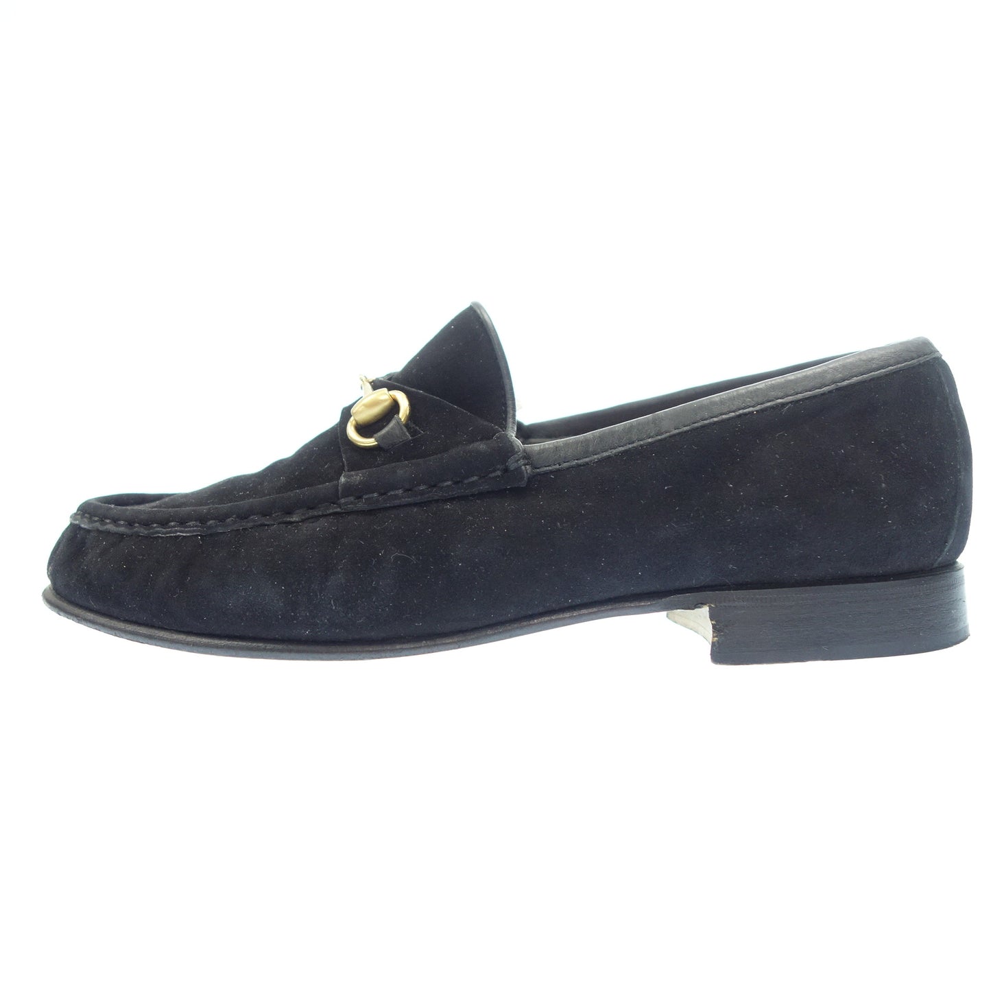 中古◆グッチ レザーローファー ホースビット ヴィンテージ レディース 5 黒 GUCCI【AFD2】