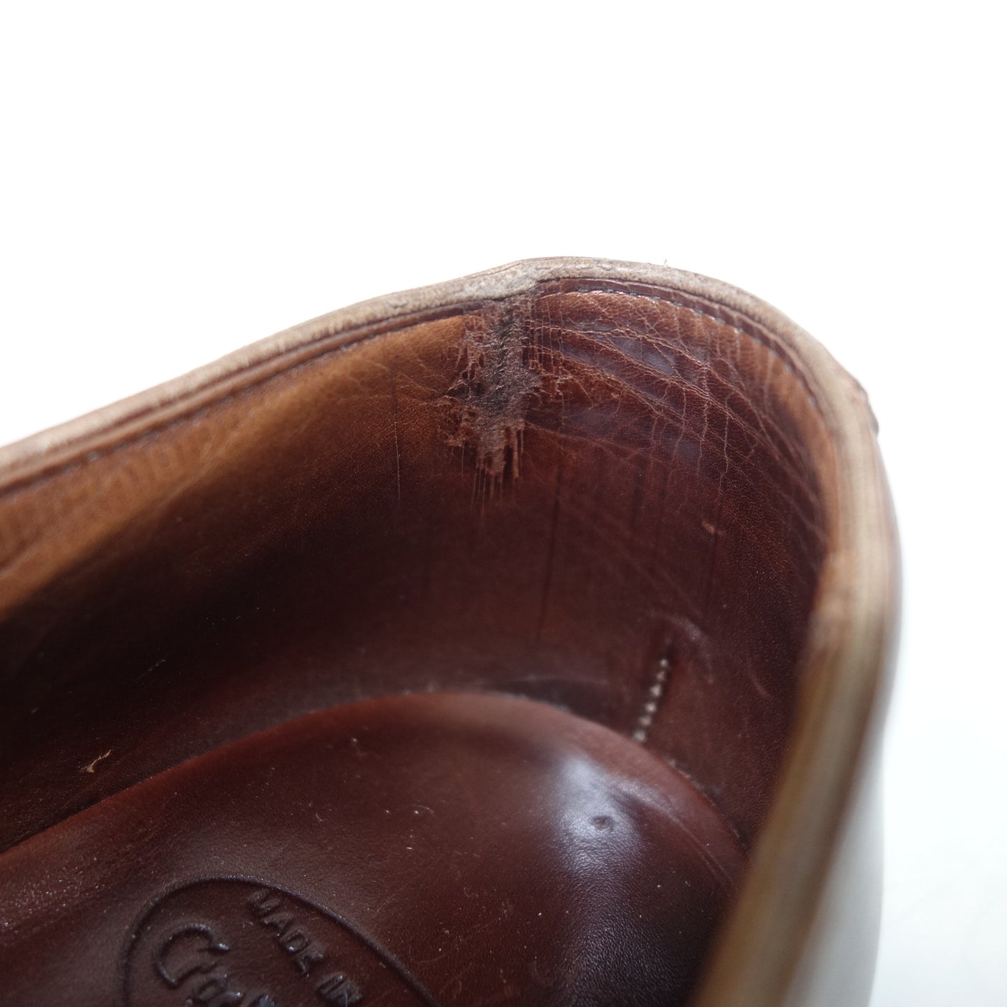 美品◆クロケット&ジョーンズ レザーシューズ ベルグレイブ パンチドキャップトゥ メンズ 6D 茶 CROCKETT&JONES【AFC19】
