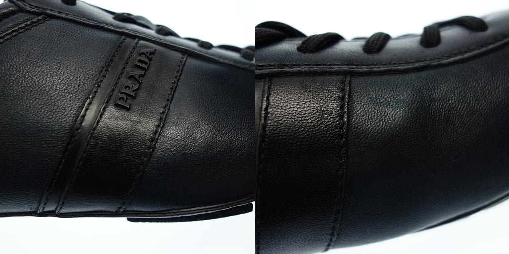 プラダ レザースニーカー ドライビングシューズ メンズ 8.5 紺 PRADA【AFC54】【中古】