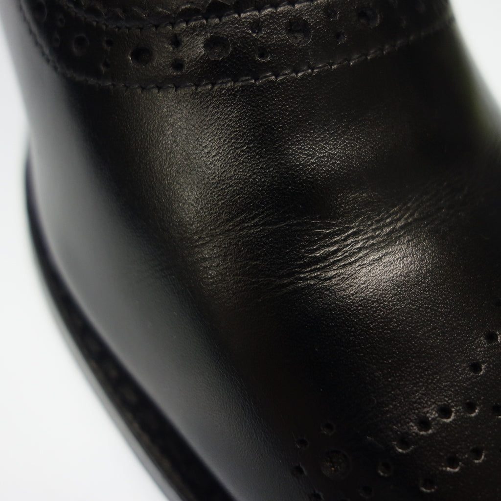 極美品◆アレンエドモンズ レザーシューズ セミブローグ メンズ ブラック サイズ8D Allen Edmonds【AFD1】