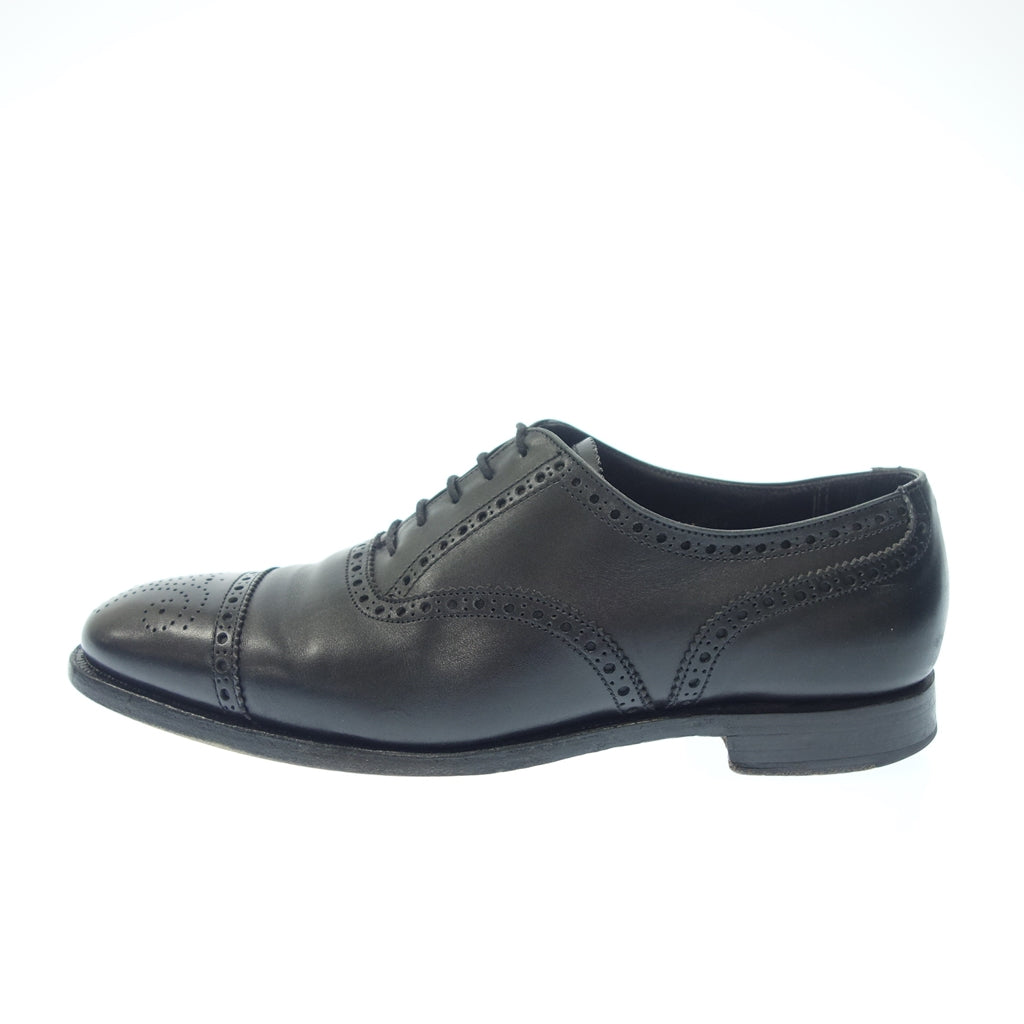中古◆クロケット&ジョーンズ レザーシューズ セミブローグ コベントリー COVENTRY メンズ 6.5 黒 Crockett&Jones【LA】