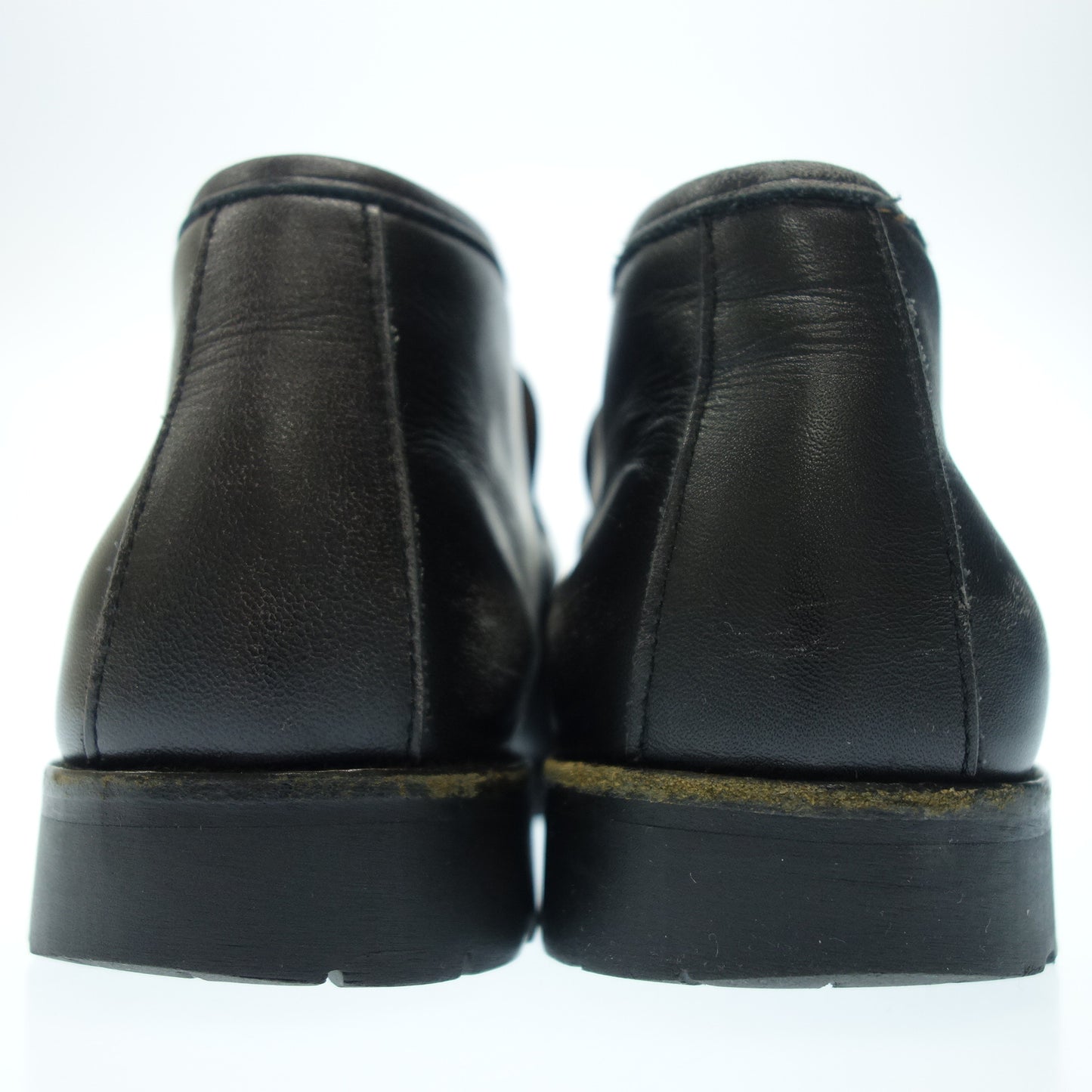中古◆グッチ レザーショートブーツ ホースビット レディース 36.5 黒 GUCCI【AFC41】