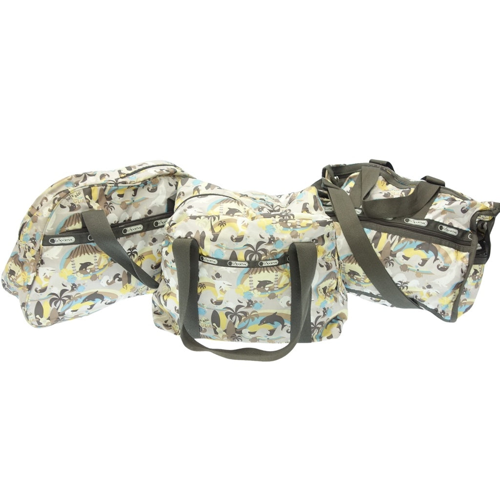 【送料無料】美品　レスポートサック　LESPORTSAC　3点セット　リュック　ショルダーバッグ　ポーチ　まとめ レスポートサック ポーチ レディース LeSportsac 3 ZIP COSMETIC COMFY