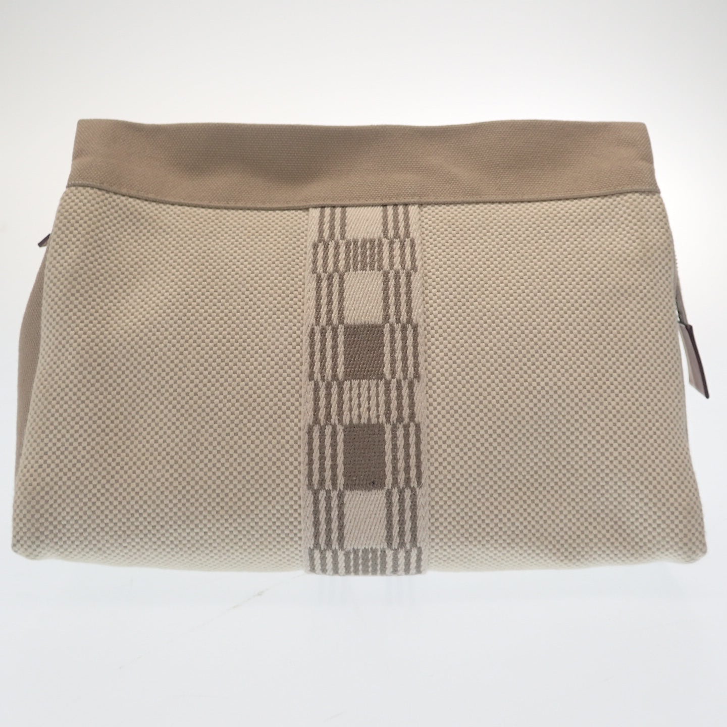 エルメス クラッチバッグ ジメトゥPM レザープル キャンバス HERMES【AFE6】【中古】