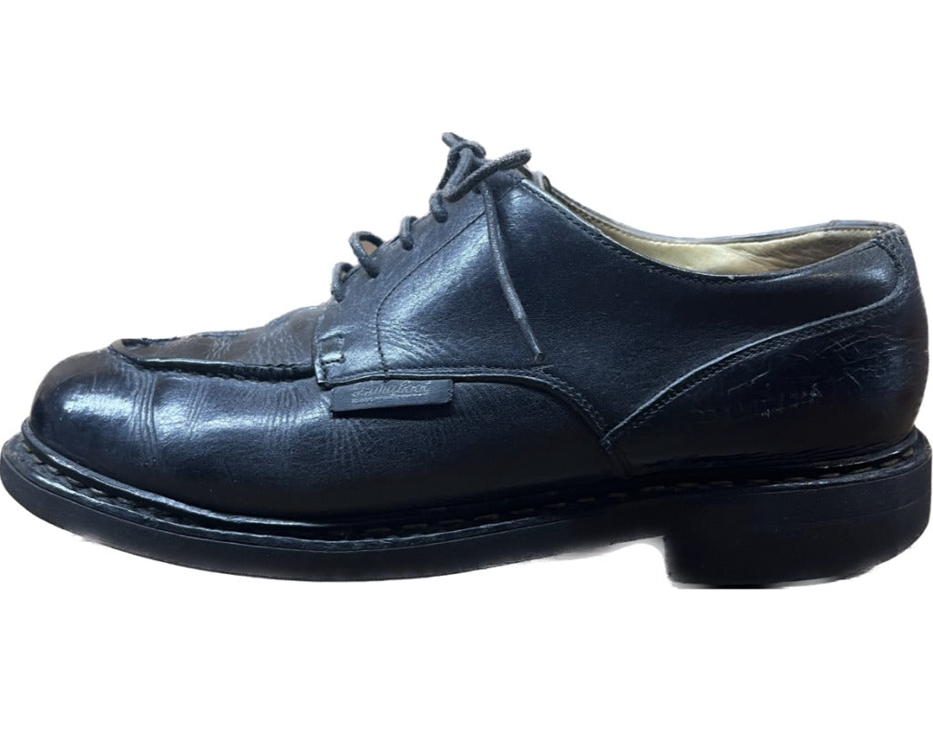 Used ◆ Paraboots Leather Shoes U Tip Chamboard Big Tag UK8 Equivalent Black PARABOOT