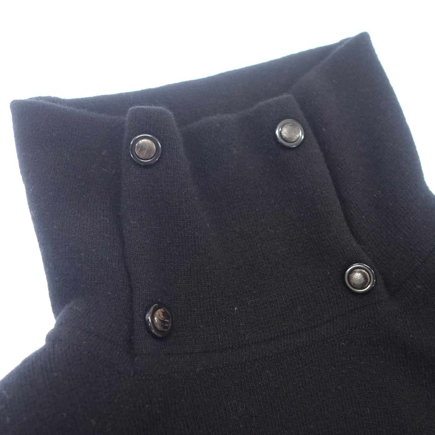 シャネル ニットセーター スタンドネック ウッドココボタン 01A レディース 38 黒 CHANEL【AFA35】【中古】