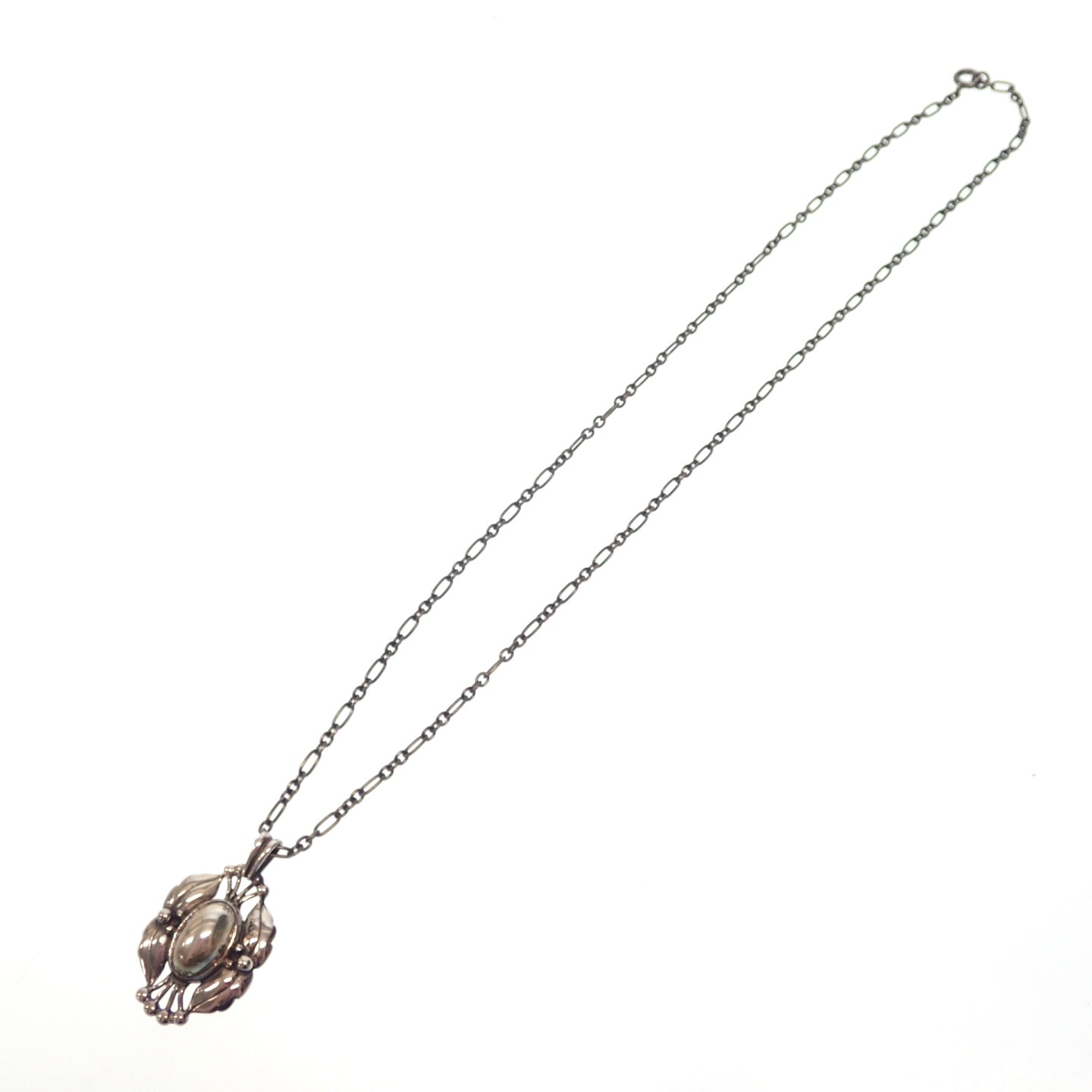 ジョージジェンセン ネックレス ヘリテージ 2000年 イヤーペンダント SV925 シルバー 箱付き Georg Jensen【AFI15】【中古】