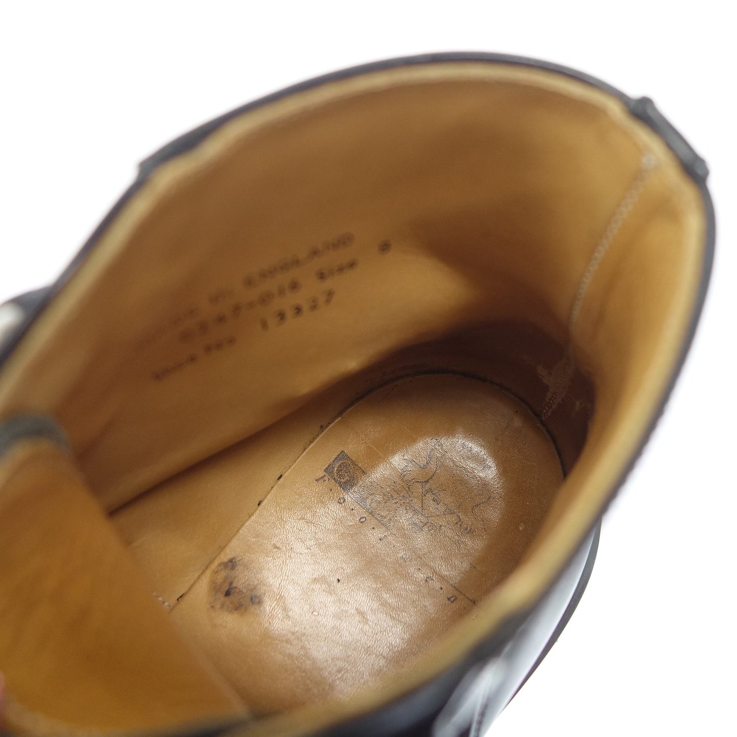 ジョージコックス ラバーソール ブーツ VI GIBSON 13327 メンズ サイズ8 黒 GEORGE COX【AFC55】【中古】