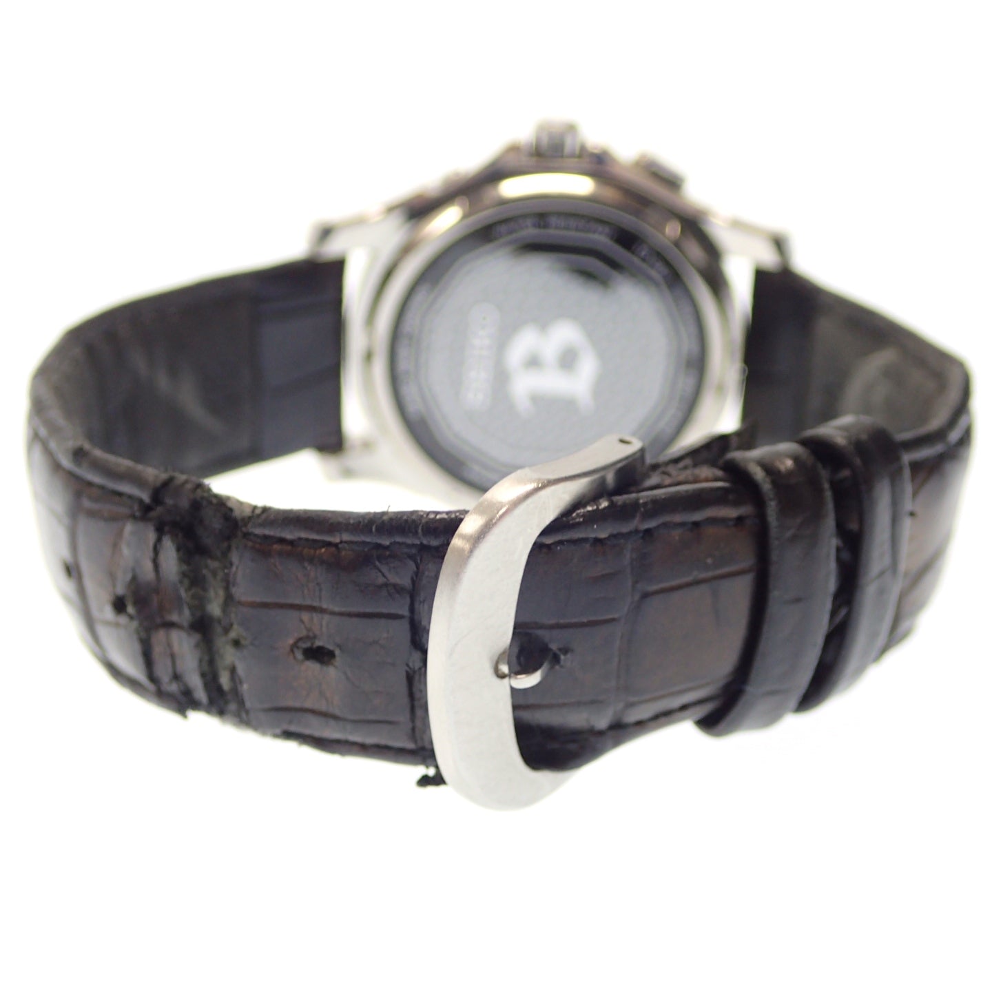中古◆セイコー 腕時計 ブライツ 5B21-0AA0 白文字盤 ソーラー電波 SEIKO【AFI18】