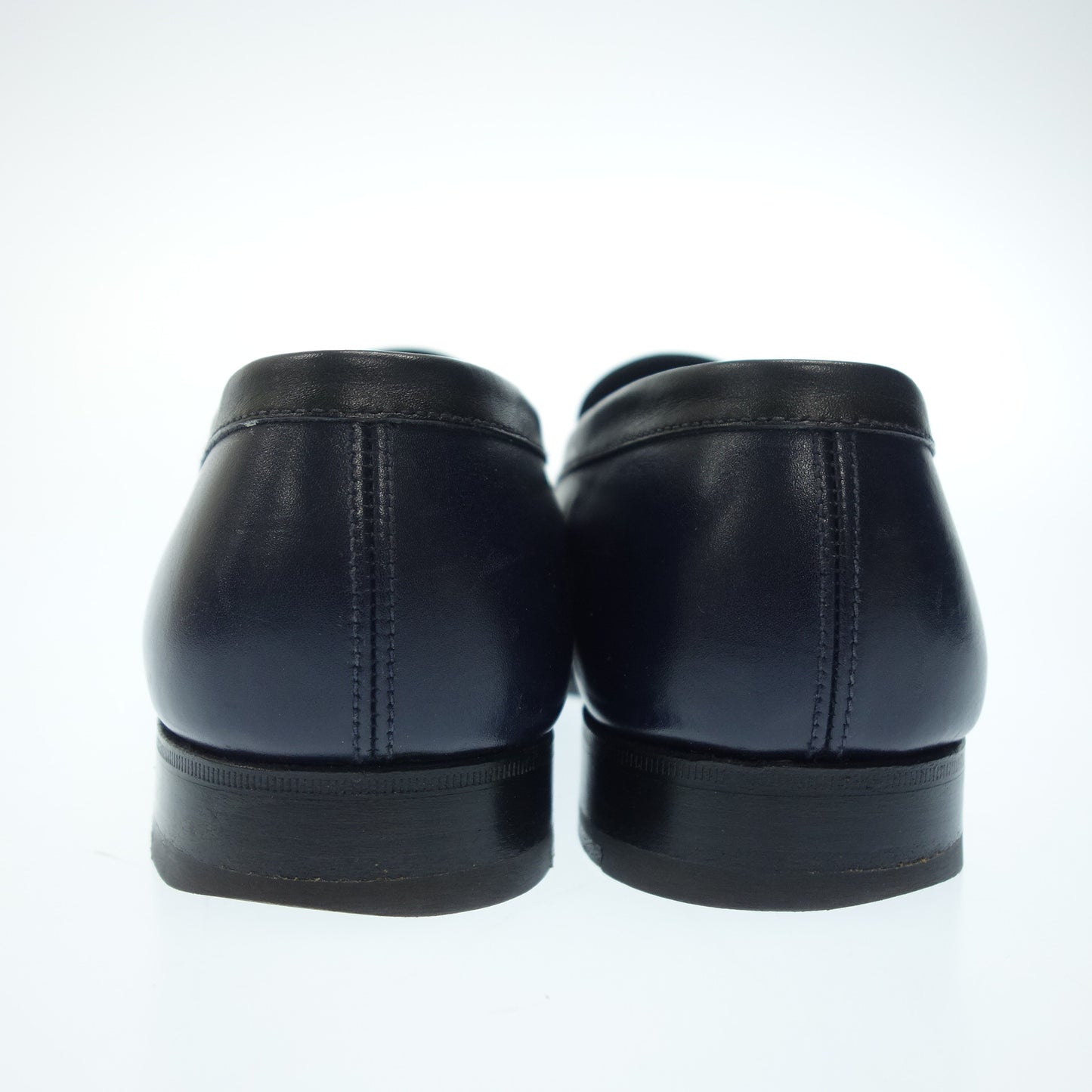 美品◆ジェイエムウエストン コインローファー コンビ 180 メンズ 5D 紺 J.M.WESTON 【AFC55】