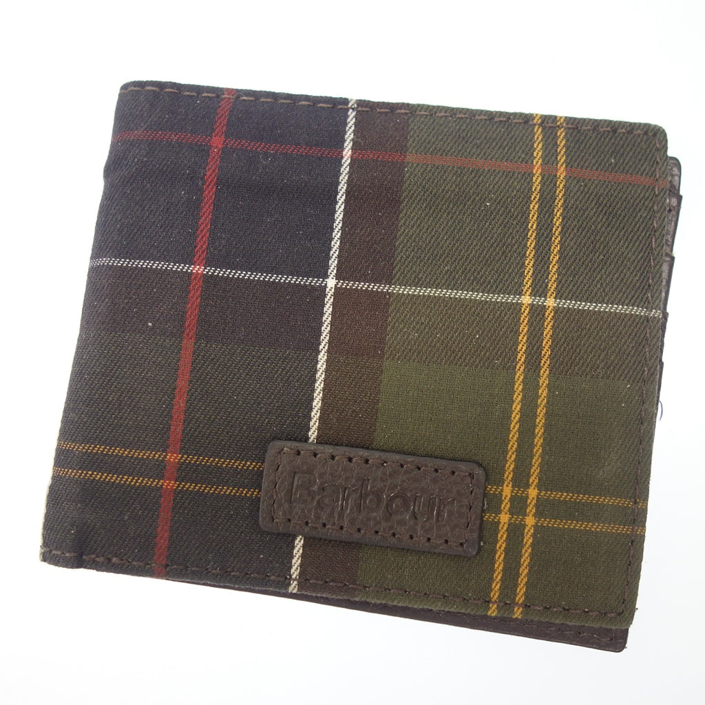 中古◆バブアー 財布 二つ折り クラシック タータン マルチカラー Barbour【AFI9】