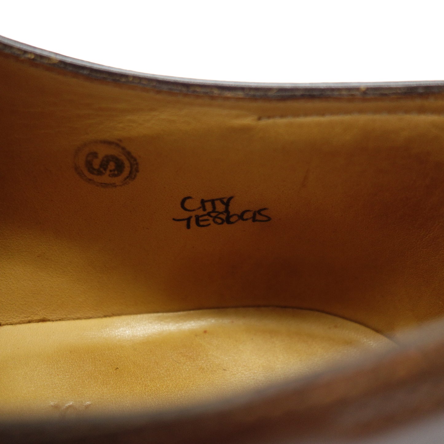 美品◆ジョンロブ レザーシューズ ストレートチップ CITY 8695ラスト メンズ ブラウン系 サイズ7 JOHN LOBB【AFC33】