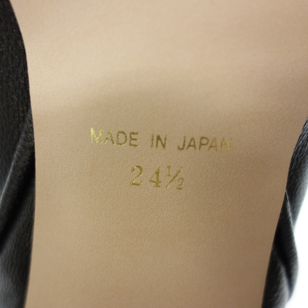 美品◆ナンバー トゥエンティワン ショートブーツ レディース ブラック サイズ24.5 NUMBER TWENTY-ONE【AFD7】