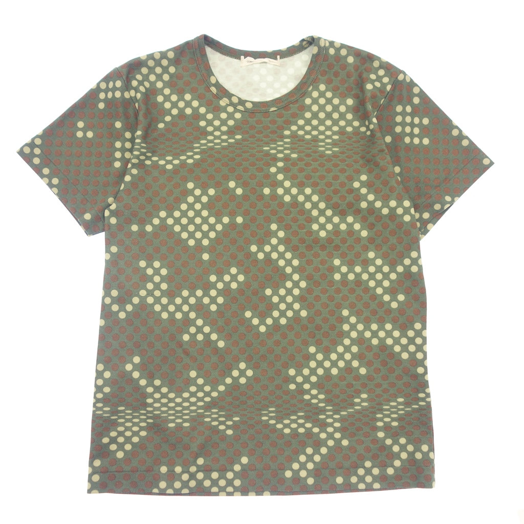 中古◆コムデギャルソン ドット柄Tシャツ ポリエステル×コットン GT 100470 AD20000メンズ サイズ不明 グリーン系 COMME des GARCONS【AFB41】