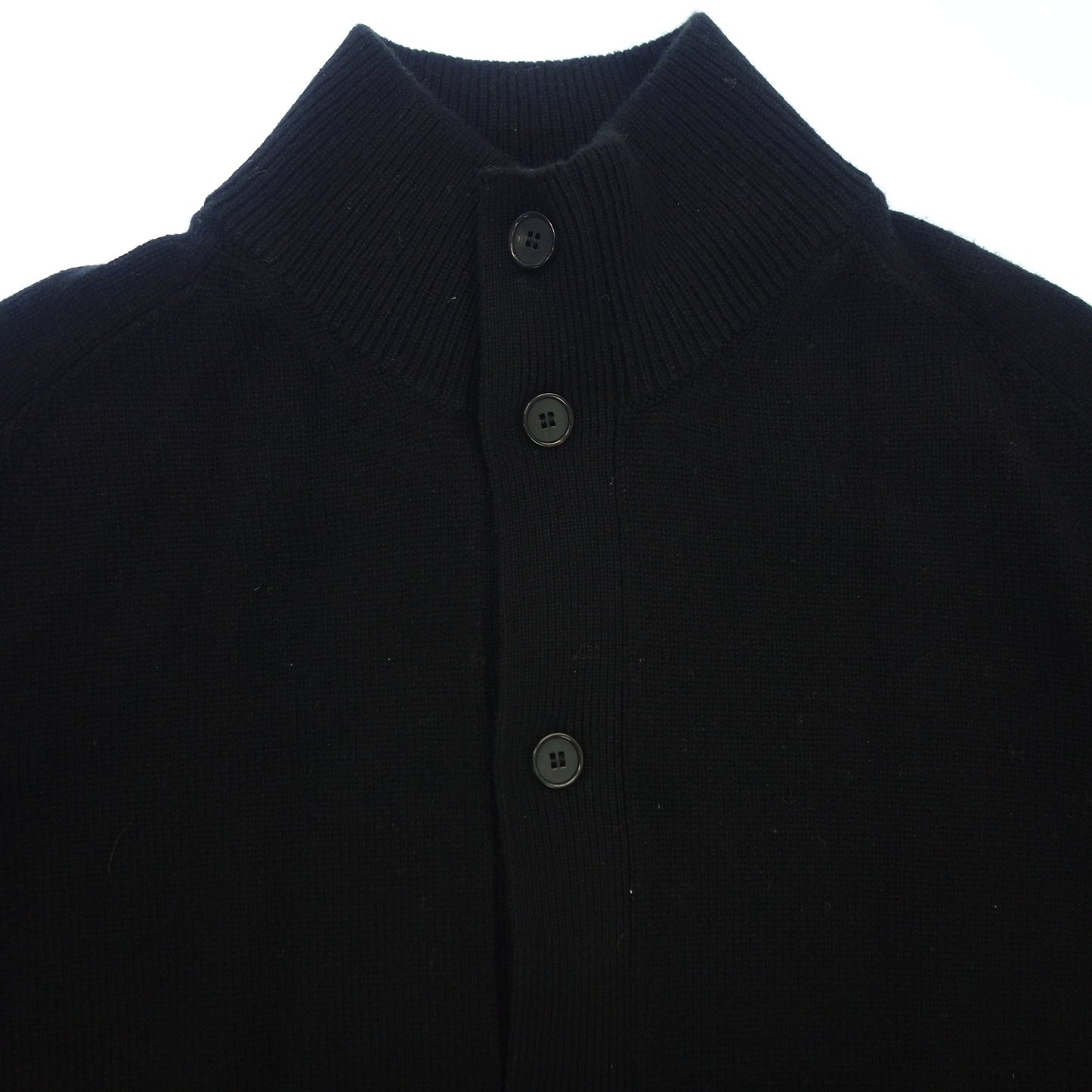中古◆ルイヴィトン ニットカーディガン カシミヤ100% サイズXL 黒 LOUIS VUITTON 【AFB12】
