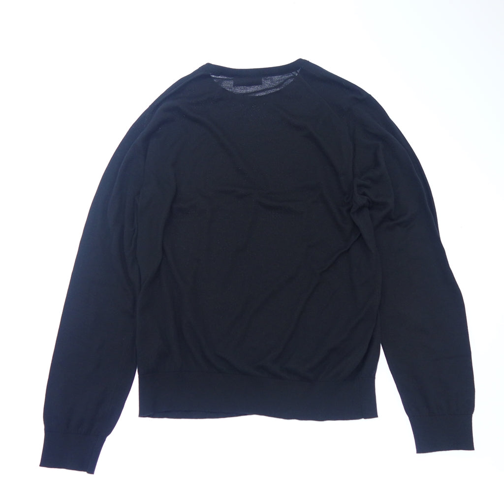 美品◆ジョンスメドレー クルーネックニット シーアイランドコットン 30G メンズ ネイビー サイズM JOHN SMEDLEY【AFB14】
