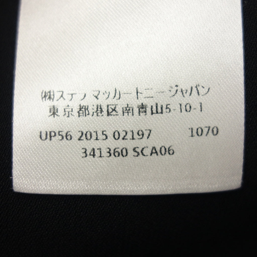 美品◆ステラマッカートニー 長袖シャツ ハーフジップ レーヨン ブラック レディース サイズ38 STEELA McCARTNEY【AFB35】