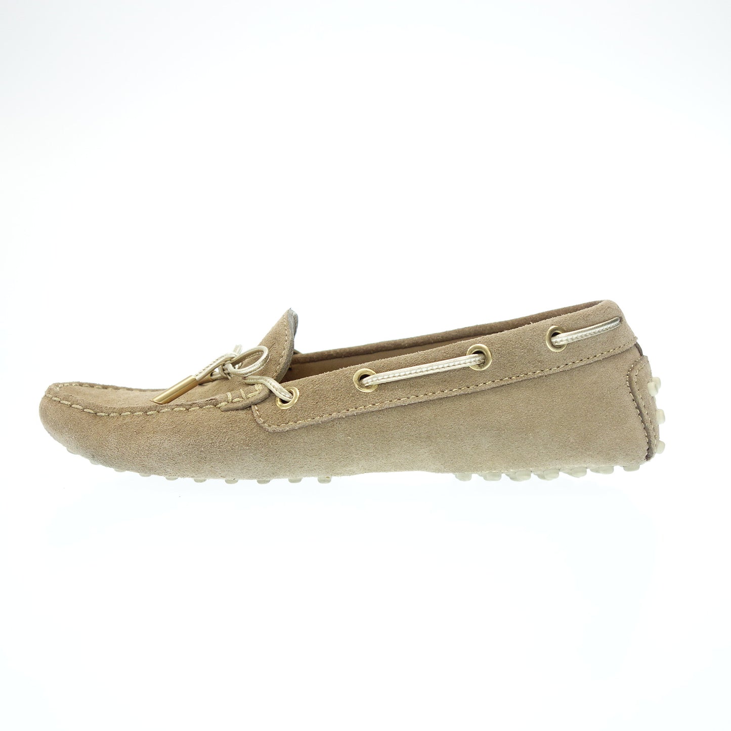 トッズ レザー ドライビングシューズ レディース 37.5 茶 TOD'S【AFC41】【中古】