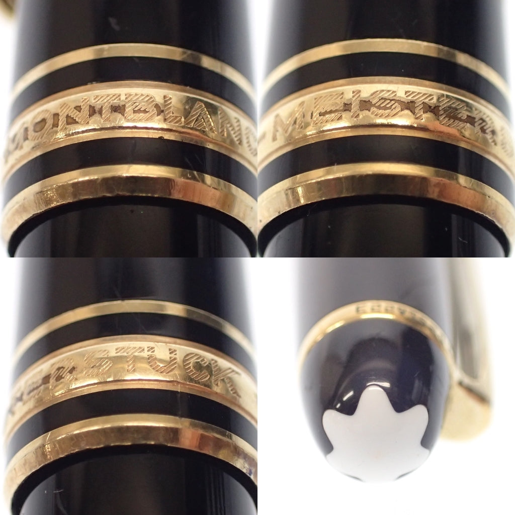 中古◆モンブラン マイスターシュテュック 万年筆 4810 14K585 黒×ゴールド MONTBLANC【AFI8】