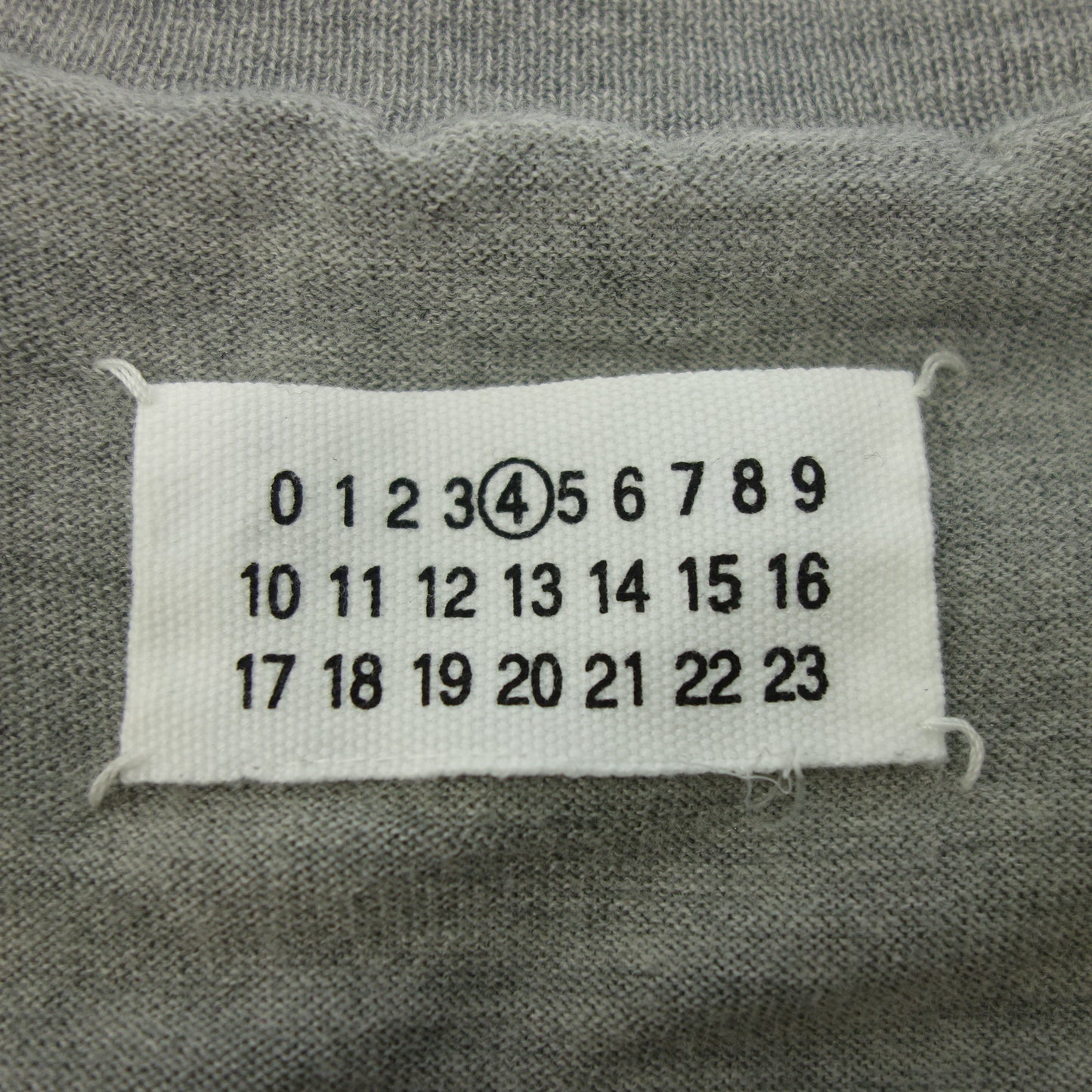 メゾンマルジェラ ニットセーター Vネック レディース グレー Maison Margiela【AFB20】【中古】